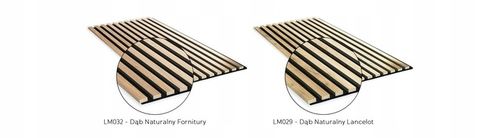 LAMELE NA PŁYCIE 46x275 ŚCIENNE PANELE DEKORACYJNE DĄB NATURALNY LANCELOT na Arena.pl