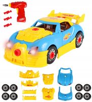 Zabawkowy samochód sportowy Bugatti do rozkręcania i skręcania