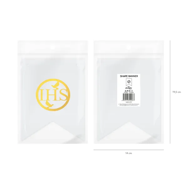 Baner DIY 16 cm - kształt IHS zdjęcie 5