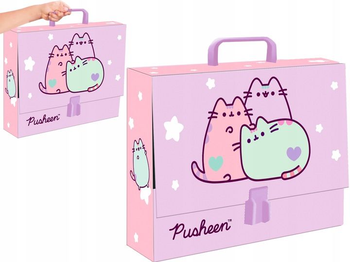 Teczka z rączką A4 St. Majewski pusheen zdjęcie 4