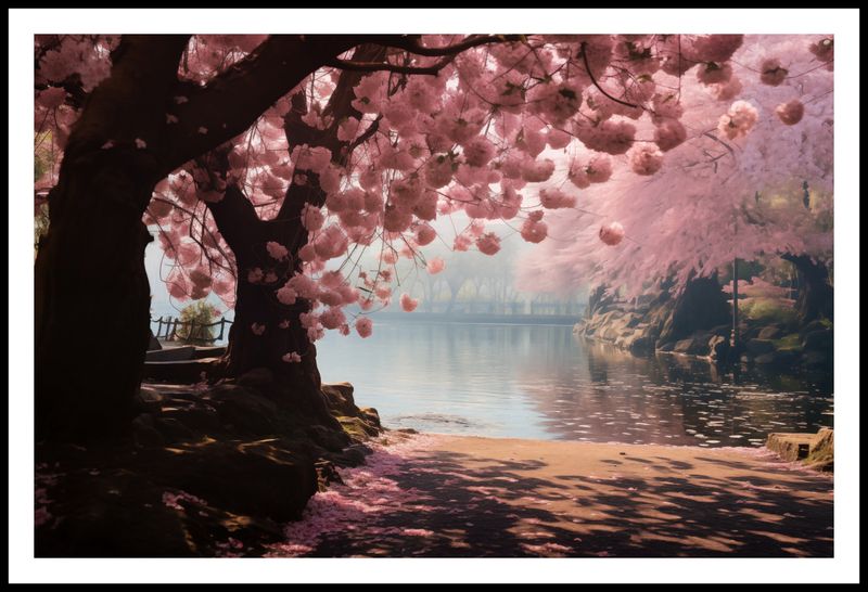 Plakat 91,5x60cm Spokój Sakury zdjęcie 3