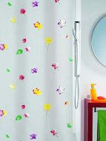 Zasłona prysznicowa w kwiatki 180 x 200 cm
