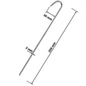 Szpilki Do Agrowłókniny Metalowe Kołki 100Szt.