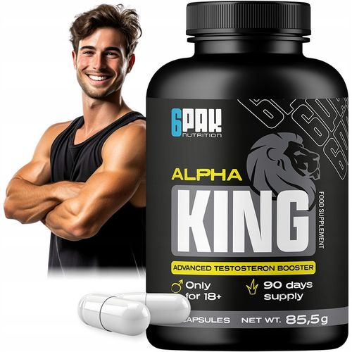 TESTOSTERON Booster Complex 6 Składników Alpha KING Libido Potencja SIŁA na Arena.pl