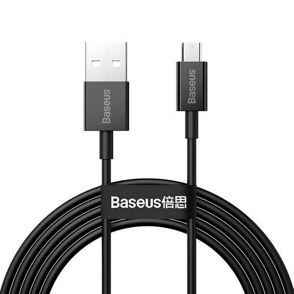 kabel usb do micro usb baseus superior series, 2a, 2m (czarny) zdjęcie 2