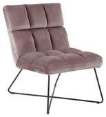 Fotel Alba VIC dusty rose 18 pikowany