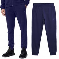 Spodnie Dresowe Męskie 4F Bawełniane Joggery Sportowe Ze Ściągaczem SS24