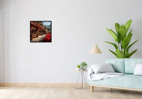 Plakat 50x50cm Czerwona Idylla na Arena.pl