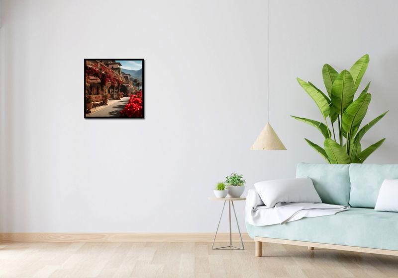 Plakat 50x50cm Czerwona Idylla zdjęcie 4