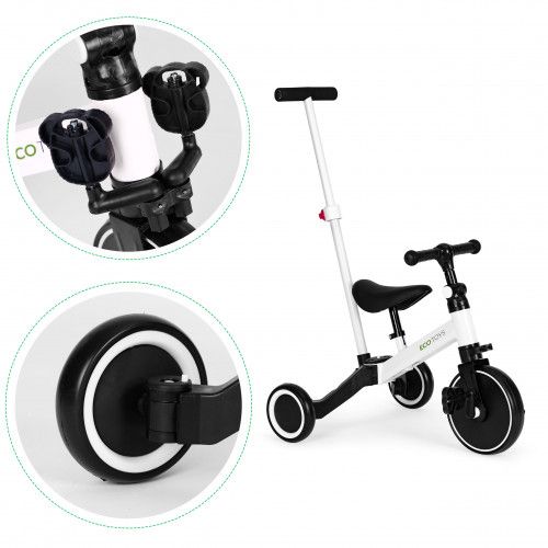 ROWER TRÓJKOŁOWY BIEGOWY ECOTOYS 2W1 EVA DLA DZIECI 3+ METAL na Arena.pl