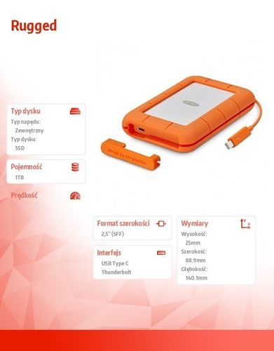 SSD USB-C Rugged 1TB 2,5'' STFS1000401 na Arena.pl