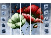 OBRAZ CZERWONE ZIELONE MAKI