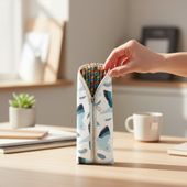 Piórnik Ptaki Niebieskie – Etui na kredki dla dziewczynki