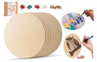 Koła Koło Do Malowania Drewniane Ze Sklejki 20Cm 12 Sztuk Zestaw Diy