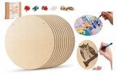 Koła Koło Do Malowania Drewniane Ze Sklejki 20Cm 12 Sztuk Zestaw Diy