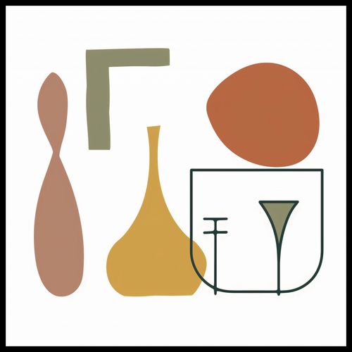 Plakat 90x90cm Naczynia na Arena.pl