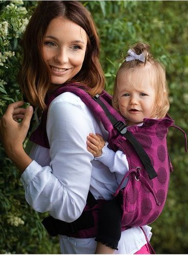 Nosidełko Kinder Hop Multi Soft: Dots Pink Regulowane na Arena.pl