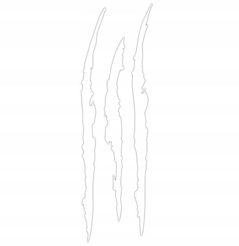 Nalepa biała pazury zadrapanie ślad Bestii scars na Arena.pl