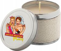 Personalizowane świeczki zapachowe na wieczór panieński z nadrukiem