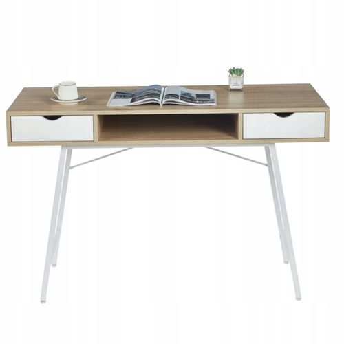 biurko b18-fx dąb sonoma/białe na Arena.pl