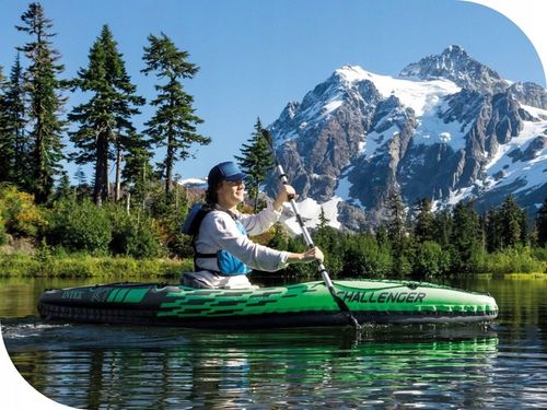 Kajak 1os. Challenger K1 Intex 68305 Pompka Wiosło na Arena.pl