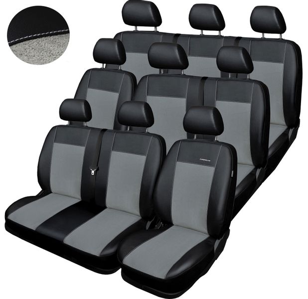 Pokrowce miarowe Premium do VW T5 9os 2003-2015 zdjęcie 1