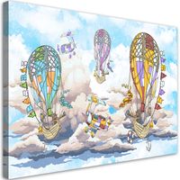 Obraz na płótnie, Kolorowe balony dla dzieci 90x60 90x60