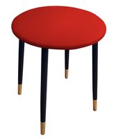 Taboret TRIX D15 czerwony podstawa czarna/złota