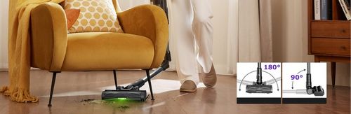 Odkurzacz bezprzewodowy PROSCENIC P16 45000Pa 550W światło LED zginana rura na Arena.pl