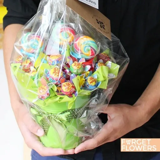 BUKIET Z LIZAKÓW prezent urodziny 18 20 30 40 50 zdjęcie 3