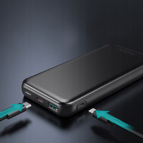 CHOETECH POWERBANK 10000mAh 18W SZYBKI DUŻY POJEMNY POWER BANK USB-C +KABEL zdjęcie 9