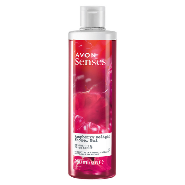 Avon Senses Raspberry Delight Żel pod prysznic 250 zdjęcie 1