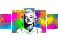 70CM 150CM ZEGAR 5 ELEM MARYLIN MONROE DRUK OBRAZ