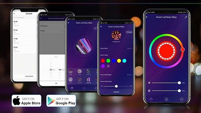 2*Taśma Smart Led 5050 Rgb 2*5M/12V Kontroler Muzyki Bluetooth zdjęcie 10