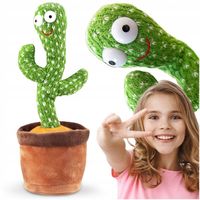 TAŃCZĄCY KAKTUS SPIEWAJACY GADAJĄCY ZABAWKI INTERAKTYWNE DLA DZIECI LED