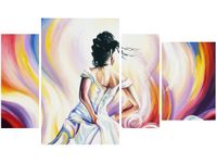 OBRAZ KOBIETA ABSTRAKCIE KOLORÓW