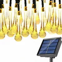 GIRLANDA LAMPKI OGRODOWE SOLARNE LED 5M CIEPŁE