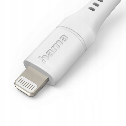 Kabel HAMA Ładujący/data Flexible USB-C - Lightning 1.5m Biały na Arena.pl