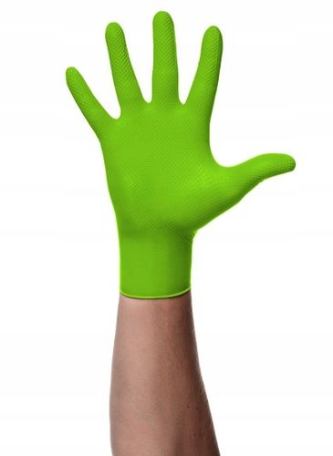 Rękawiczki MERCATOR GOGRIP NITRYLOWE green ZIELONE 50 szt. rozmiar XL na Arena.pl
