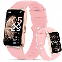 SMARTWATCH z AMOLED Damski ZEGAREK rozmowy SMS SPORT ZDROWIE ZŁOTY MENU PL