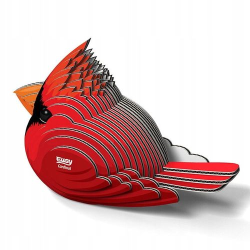 PTAK KARDYNAŁ SZKARŁATNY Układanka 3D EUGY na Arena.pl