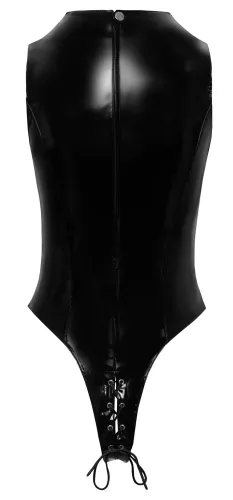 black level body winylowe czarne wiązane sznureczkami m na Arena.pl