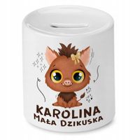 Skarbonka 330 Ml Dla Karoliny Córki Dziecka Z Nadrukiem Ze Zdjęciem