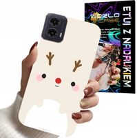 ETUI CASE DO MOTOROLA MOTO G35 - ŚWIĄTECZNE WZORY RENIFER MIKOŁAJ ŚWIĘTA