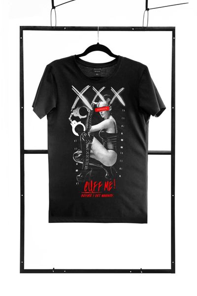 T-Shirt Men Black S Regular zdjęcie 1
