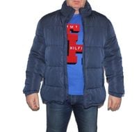 Męska kurtka John Devin zimowa - pikowana - granatowa - L