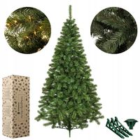 CHOINKA SZTUCZNA JODŁA ZIELONA GĘSTA 180cm STOJAK ŚWIERK SOSNA JAK ŻYWA