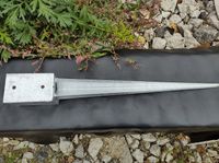 podstawa słupa, kotwa wbijana 100x100x750 mm, ocynk ogniowy