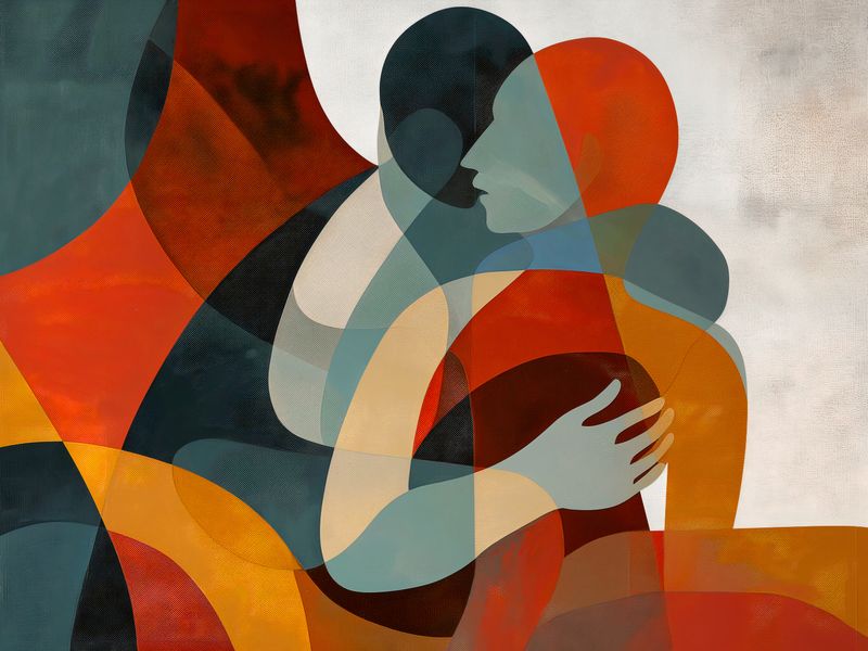 Plakat 100x75cm Objęcia zdjęcie 1