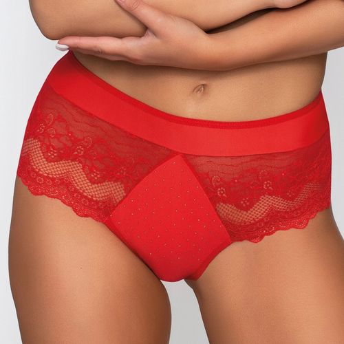Figi Brazyliany z Wysokim Stanem Damskie Dopasowane Seksowne Czerwone XXL na Arena.pl